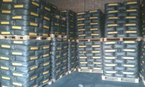 炭黑廠里包裝好的炭黑